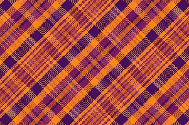 Tartan geruit patroon met textuur en warme kleur