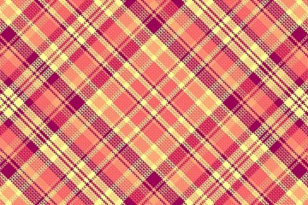 Tartan geruit patroon met textuur en warme kleur