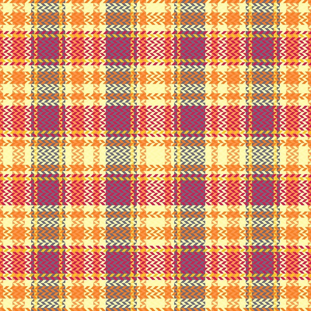 Tartan geruit patroon met textuur en warme kleur