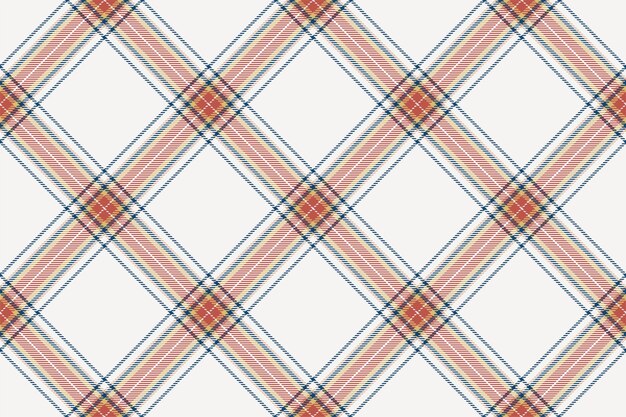 Tartan geruite achtergrond diagonaal controleren naadloze patroon Vector stof textuur voor textiel print inpakpapier cadeaubon behang