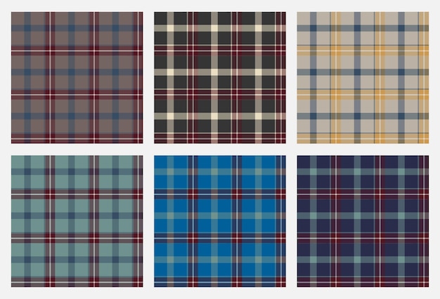 Tartan naadloze vector illustratie patroon achtergrond