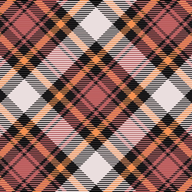 Tartan of geruite halloween kleurenpatroon