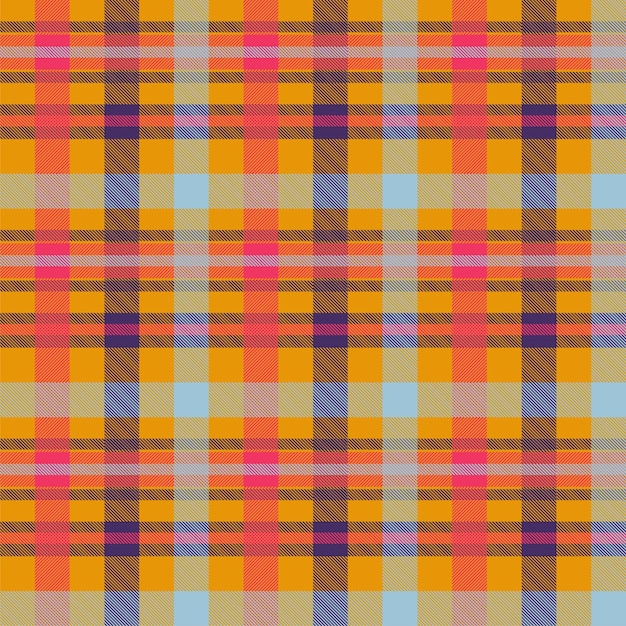 Modello senza cuciture di vettore di colore arancio del tartan