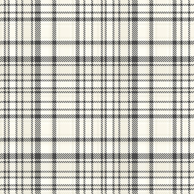 Tartan pattern textile of check texture background with a vector plaid seamless fabric in grey and snow colors