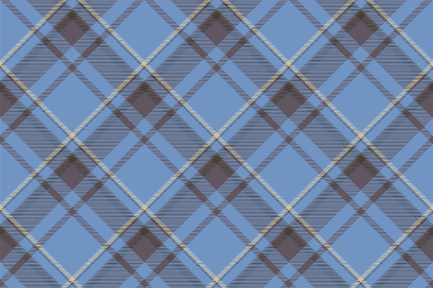 Tartan plaid background diagonal check seamless pattern Vector fabric texture for textile print wrapping paper gift card wallpaper flat design
