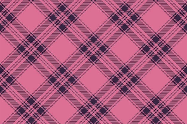 Tartan plaid background, diagonal check seamless pattern. Vector fabric texture for textile print, wrapping paper, gift card, wallpaper.