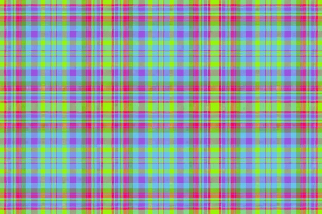 Tartan plaid check Seamless vector textile Fabric texture background pattern