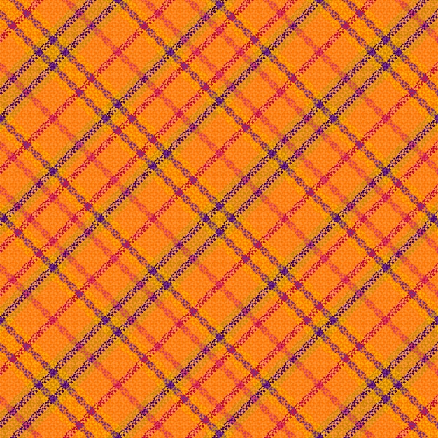 Tartan or plaid halloween color pattern