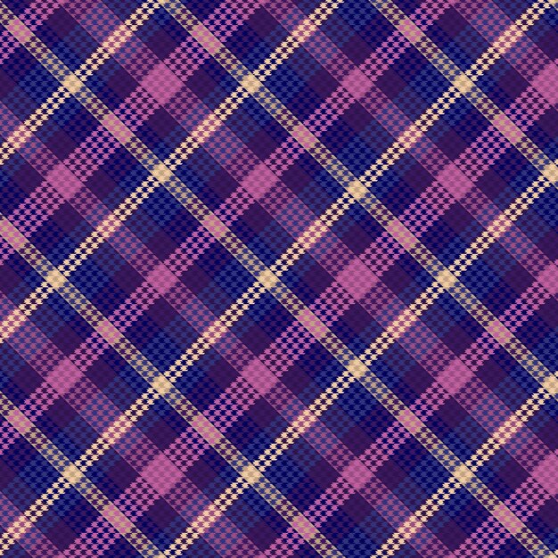 Tartan Plaid Met Nachtkleurenpatroon