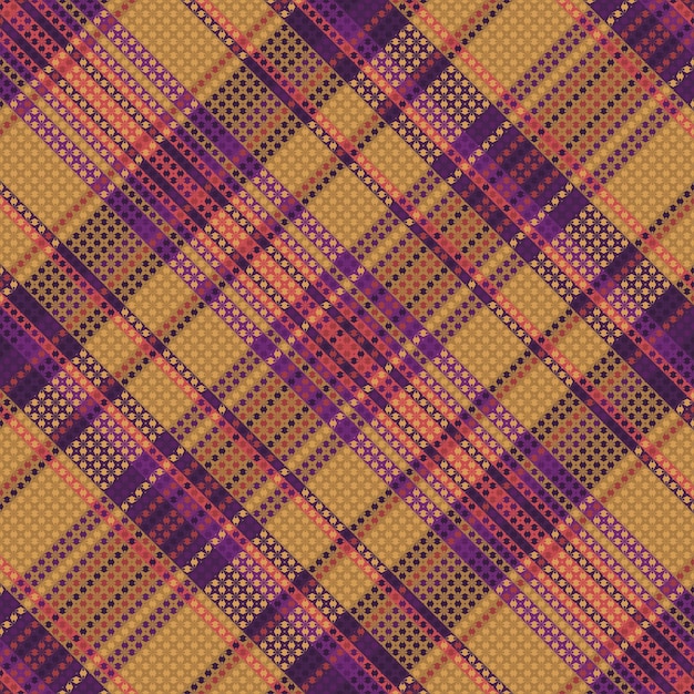 Tartan Plaid Met Nachtkleurenpatroon