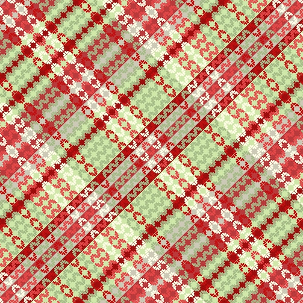 Tartan Plaid Met Zomer Kleurenpatroon