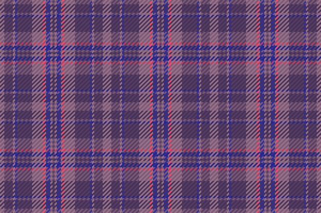 Tartan plaid pattern seamless vector background. Check plaid for flannel shirt, blanket, throw, or other modern textile design.