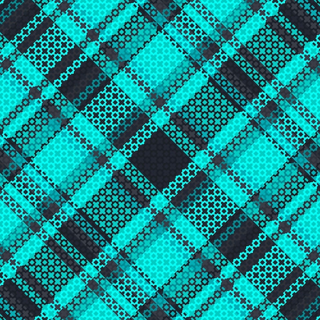 Tartan plaid pattern with dark color