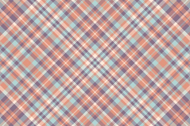 Tartan plaid pattern with texture and retro color Vector illustration