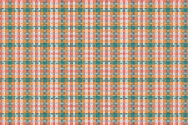 Tartan plaid pattern with texture and retro color Vector illustration