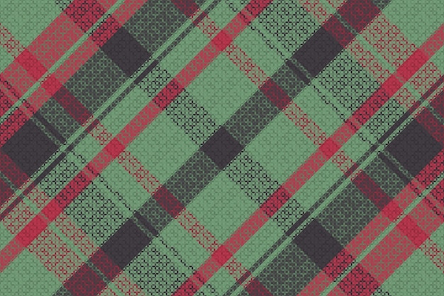 Tartan plaid pattern with texture Vector illustration