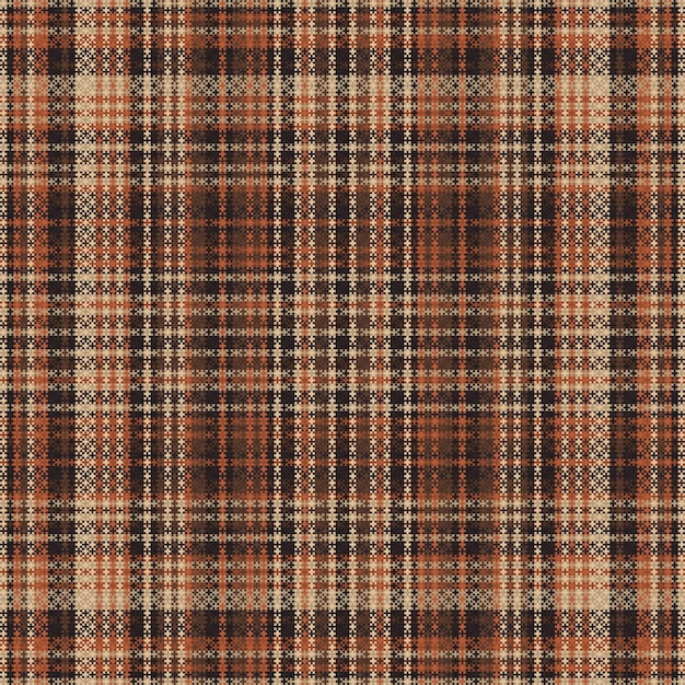 Tartan plaid pattern with texture and warm color