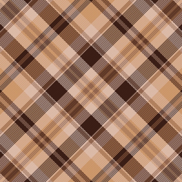 Tartan plaid pattern with texture and warm color