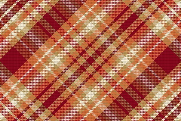 Tartan plaid pattern with texture and warm color