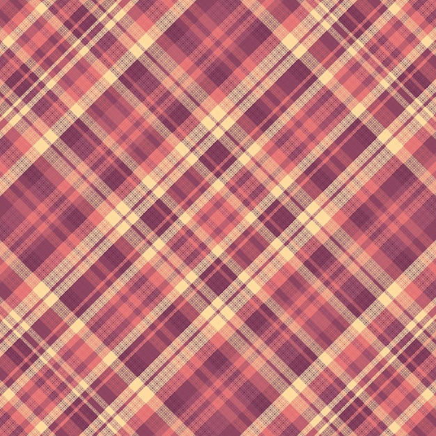 Tartan plaid pattern with texture and warm color