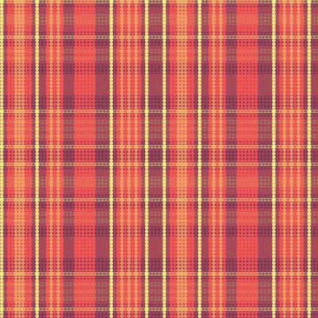 Tartan plaid pattern with texture and warm color