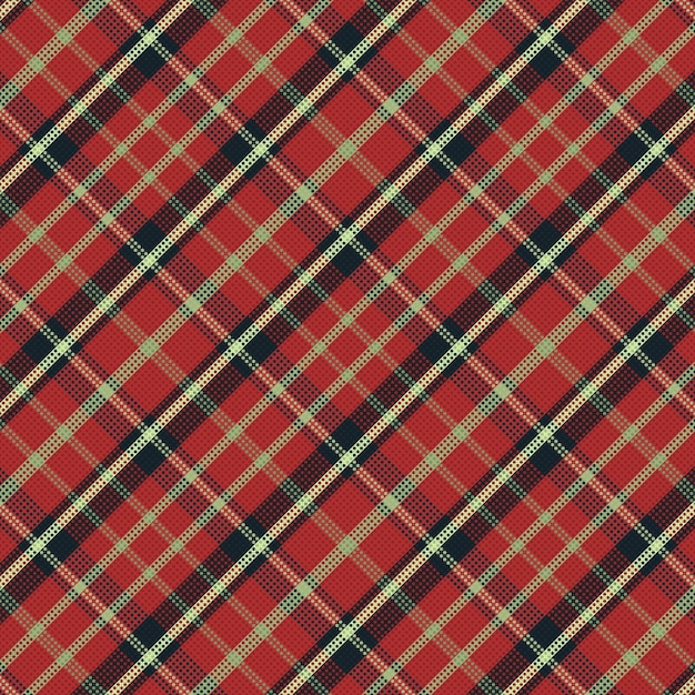 Modello di colore retrò scozzese o plaid