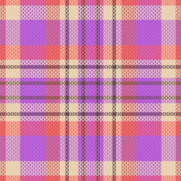 Tartan or plaid retro color pattern