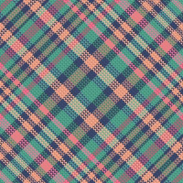 Tartan or plaid retro color pattern