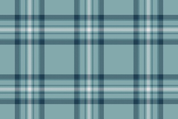 Tartan plaid texture of fabric vector seamless with a check pattern textile background in cyan and pastel colors