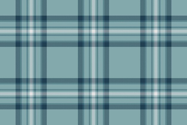 Tartan plaid texture of fabric vector seamless with a check pattern textile background in cyan and pastel colors