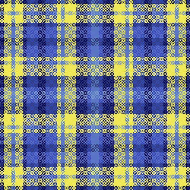 Vector tartan plaid with night color pattern