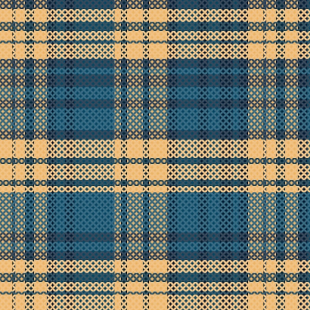 Tartan Plaid With Night Color Pattern