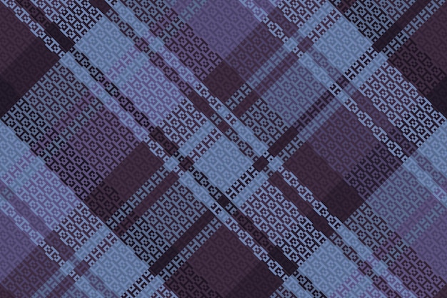 Tartan Plaid With Night Color Pattern