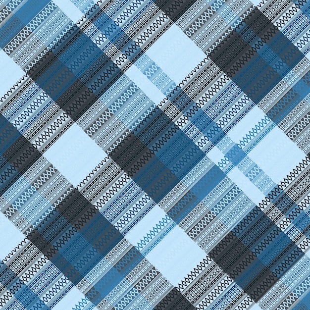 Tartan Plaid With Night Color Pattern