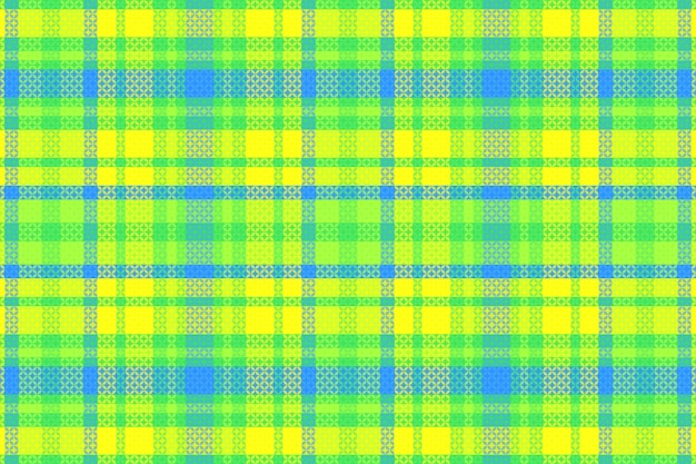 Tartan Plaid With Summer Color Pattern