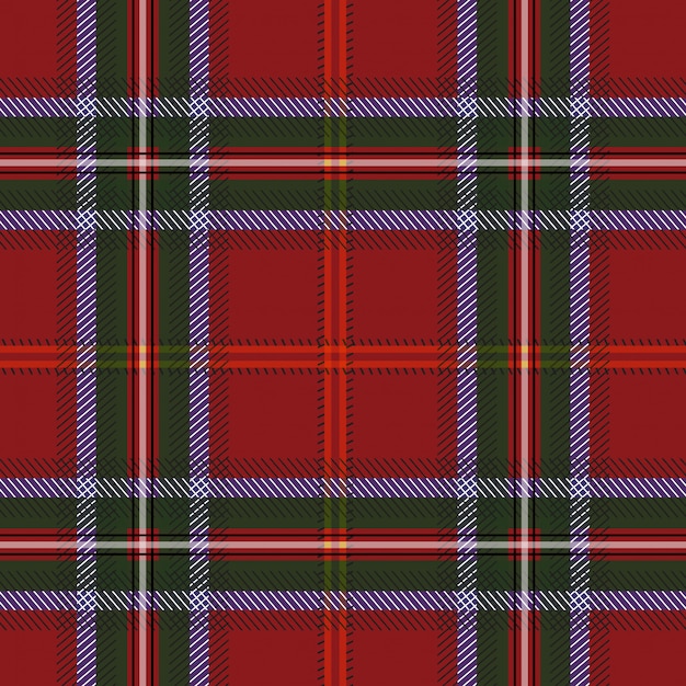 Tartan rood groen textiel patroon