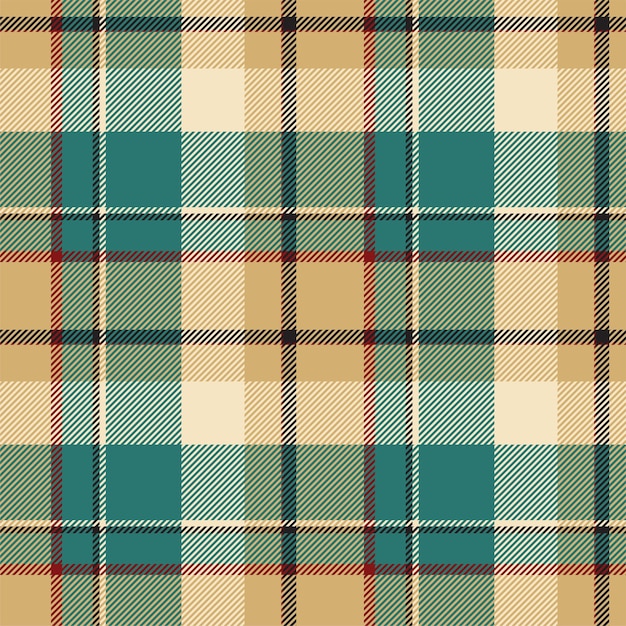 Tartan schotland naadloze geruite patroon vector. retro stof als achtergrond. vintage check kleur vierkante geometrische textuur voor textiel print, inpakpapier, cadeaubon, behang plat ontwerp.