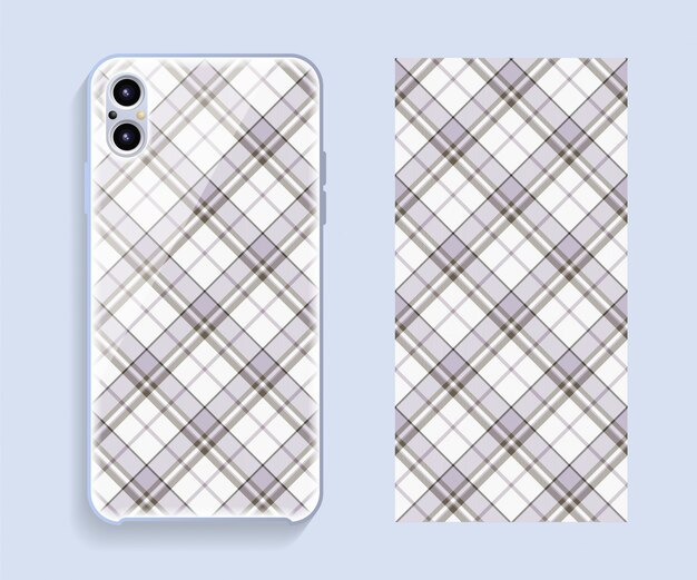 Tartan schotland smartphone voorbladsjabloon