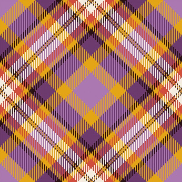 Tessuto scozzese scozzese senza cuciture motivo a quadri, trama geometrica quadrata color check vintage,