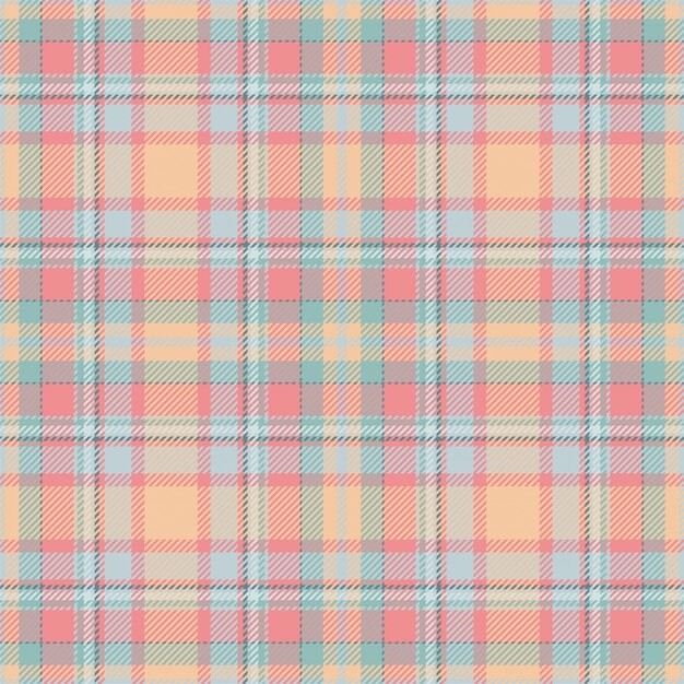 Tartan scotland seamless plaid pattern vector. Retro background fabric. Vintage check color square geometric texture.