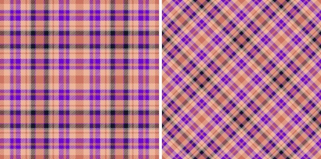 Tartan textile vector Seamless background plaid Pattern check fabric texture