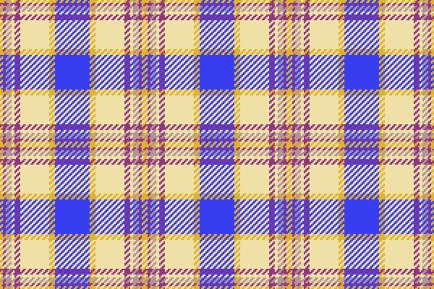 Tartan textuur stof Geruite vector check Naadloze patroon textiel achtergrond