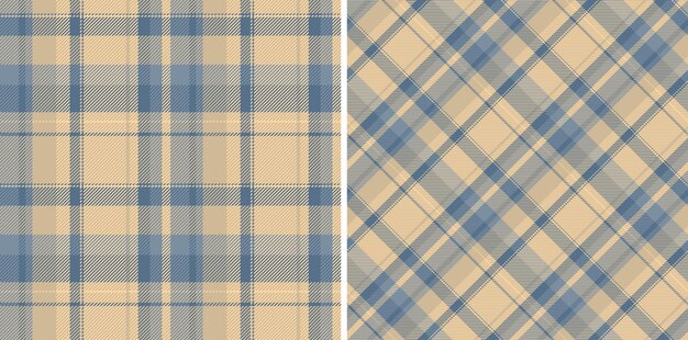 Tartan vector fabric of background texture pattern with a textile seamless check plaid set in novelty colors