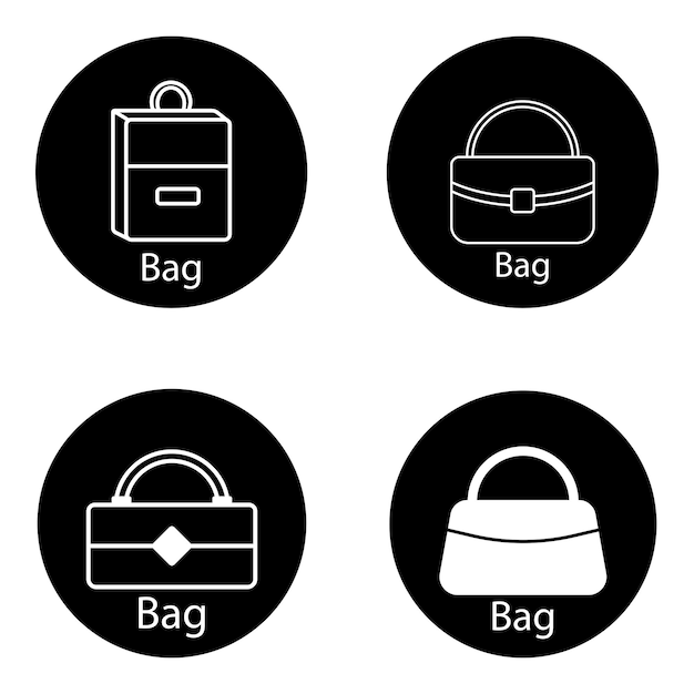 tas pictogram vector sjabloon illustratie logo ontwerp