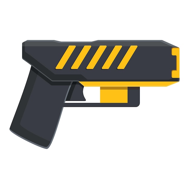 Vector taser stun defense icon. cartoon of taser stun defense vector icon for web design isolated on white background