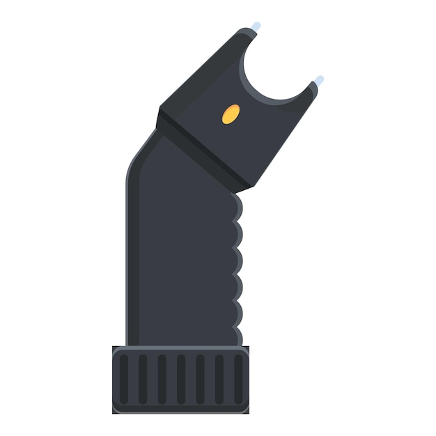 Значок инструмента электрошокера. мультфильм о векторной иконке электрошокера для веб-дизайна, изолированной на белом фоне
