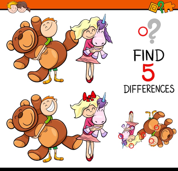 Task of finding differences