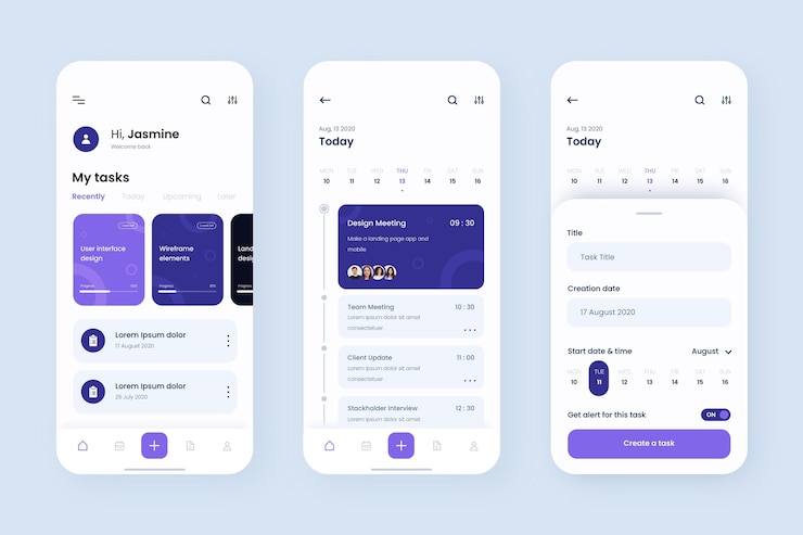 Vector task management app template