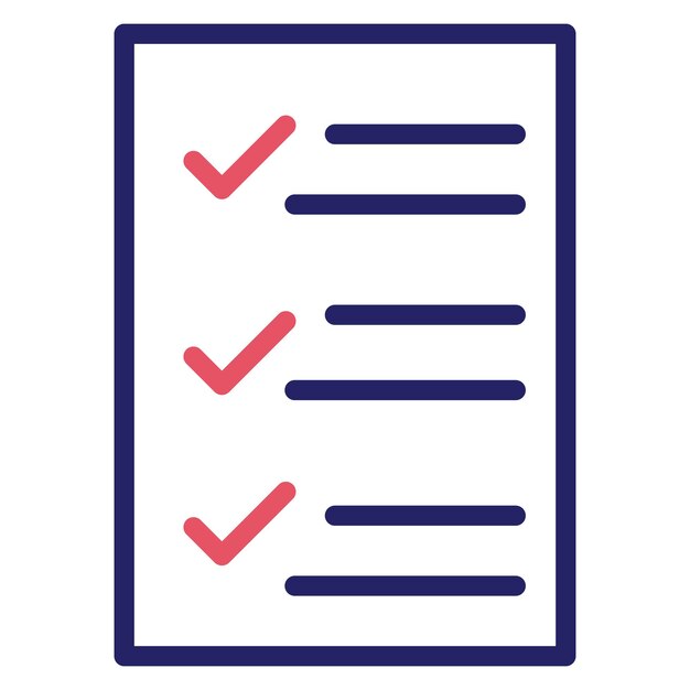 Tasks List vector icoon illustratie van SEO en SEM iconset