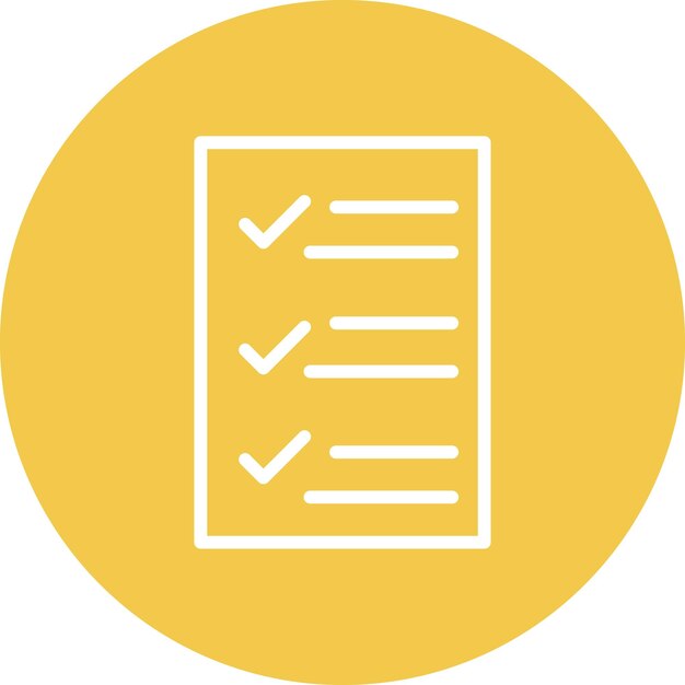 Tasks List vector icoon illustratie van SEO en SEM iconset